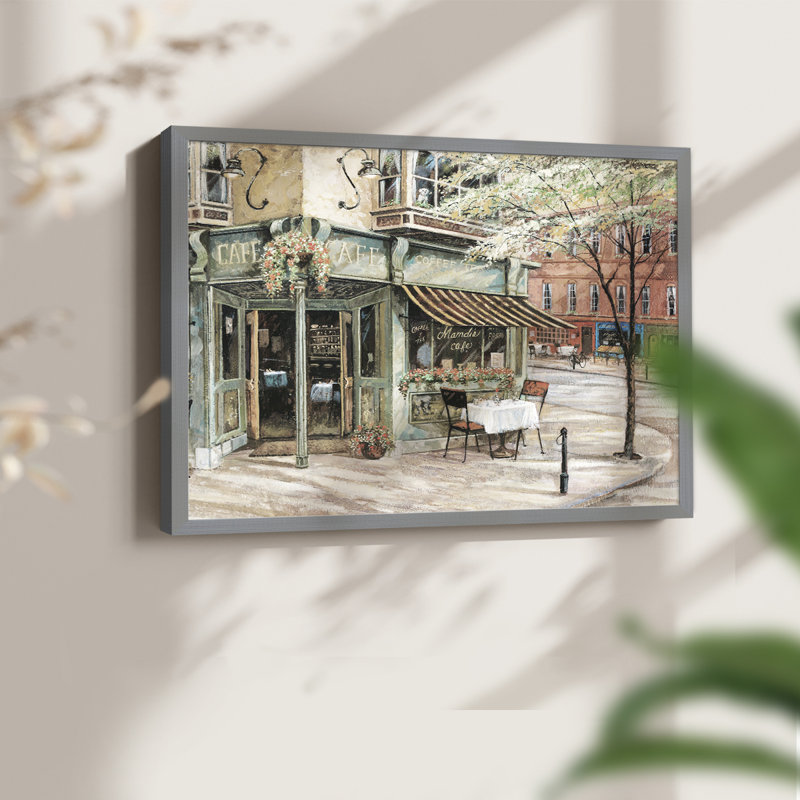 Voisinage de quartier - Impression encadrée - Restickable, H 8 po x l 10 po, Gris