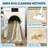 2x6 Washable Neutral Runner Rug – Minimalist Bordered Print, Non-Slip TPR Backing, Soft Thin Mat for Entryway, Kitchen (Black)-1317355480