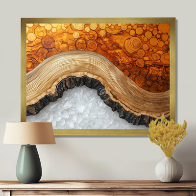 Gold Of The North Amber River I - Forest Wall Art