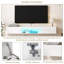 Meuble télé flottant mural avec DEL 16 couleurs, meuble télé moderne de 63 po pour téléviseur de 55 à 65 po-512408859