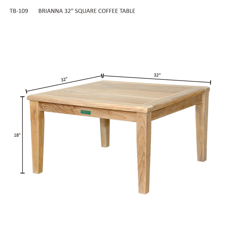 TABLE BASSE CARRÉE 32 "BRIANNA
