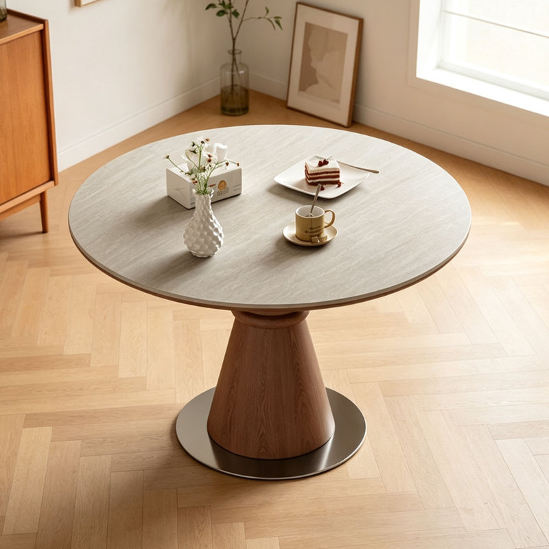 Table de salle à manger Mid-Century, 29.5" H x 43.3" W x 43.3" D