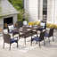 Ensemble repas pour 6 personnes avec table rectangulaire extensible Gingras, coussins inclus-1375868777