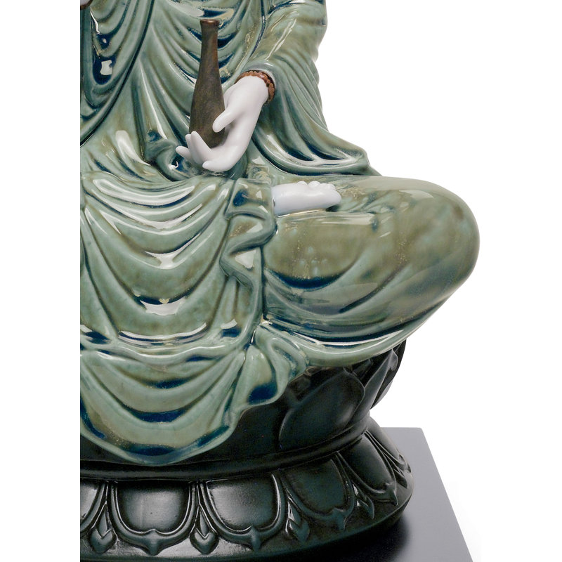 Kwan Yin Figurine, Green