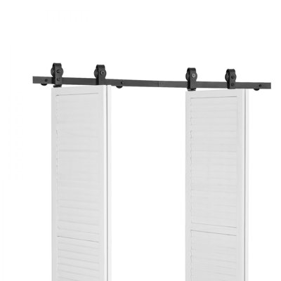Bi-Folding Sliding Barn Door Hardware Track Kit for Four  Doors