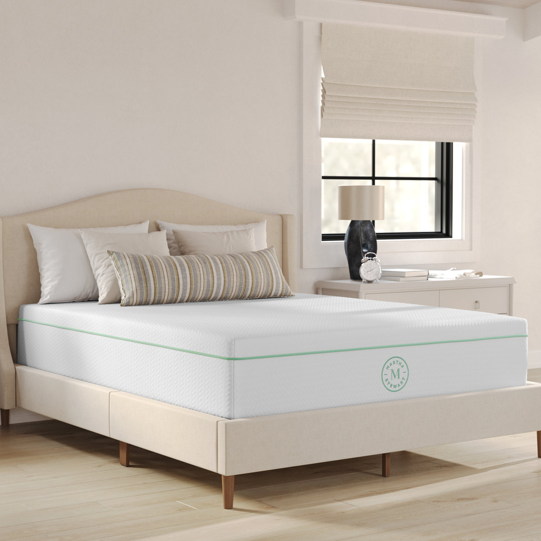 Martha Stewart SleepComplete Premium Medium-Firm Dual-Action Cooling Memory Foam Mattress In A Box Martha Stewart Mattress 