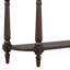 Retro Curved Corner Narrow Console Table With Top Drawer And Open Shelf For Entryway, Hallway And Living Room-597163133