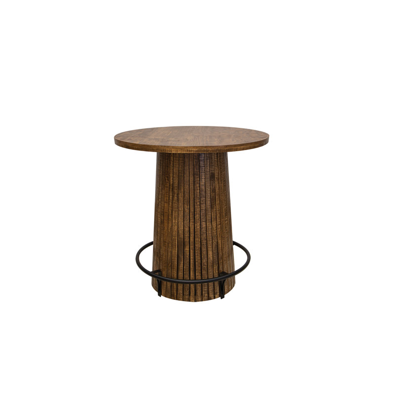 Tiza Pine Round Solid Wood Dining Table