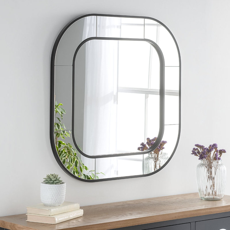 Square Mirror, Black