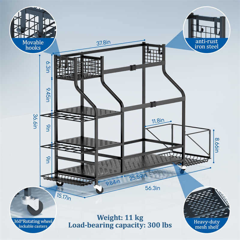 Metal Sports Rack