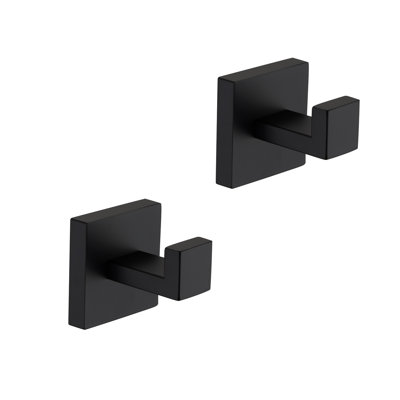 2 Pack Wall-Mounted Stainless Steel Bathroom Towel Hooks/Coat Hooks For Bathroom, Bedroom, Kitchen
