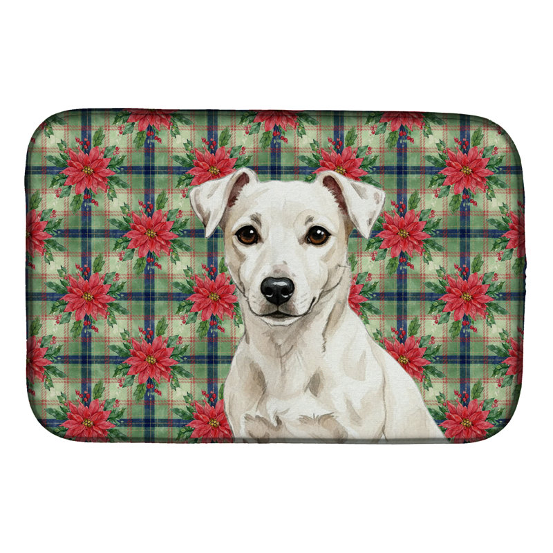 Tapis de vaisselle blanc Jack Russell Terrier