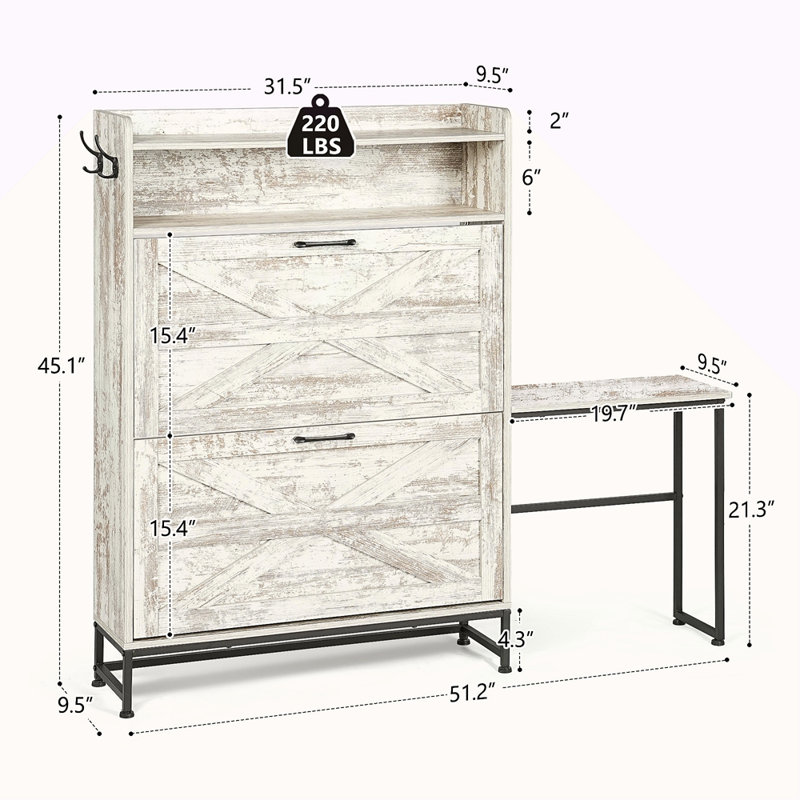 Armoire à chaussures, armoire à chaussures d'entrée de maison, armoire de rangement pour balcon d'entrée, étagère à chaussures de grande capacité
