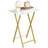 Folding Tables 2 Set, TV Tables For Eating Foldable, TV Tray Table, Small Sofa Laptop Dinner Table For Small Space, Metal Frame, Modern