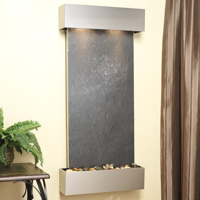 Cascade Springs Natural Stone Fountain with Light