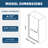 Versatile 1 3/8" Adjustment,Universal Pivot Shower Door, Open Outside, With 1/4" Tempered Glass Finish-111795408