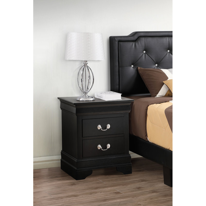 Jeffreys 21'' W Nightstand, Black