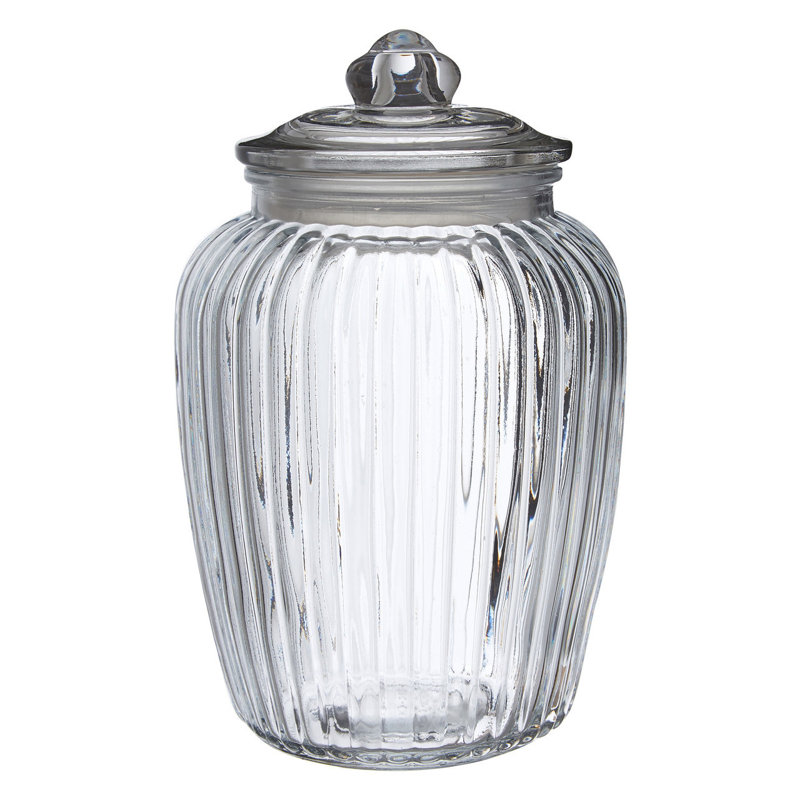 Glass Jar, 25cm H x 15cm W x 15cm D