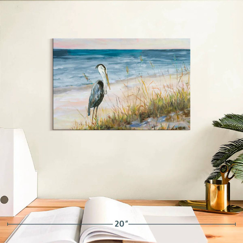 Brampt Heron Ocean View, 8" H x 12" W