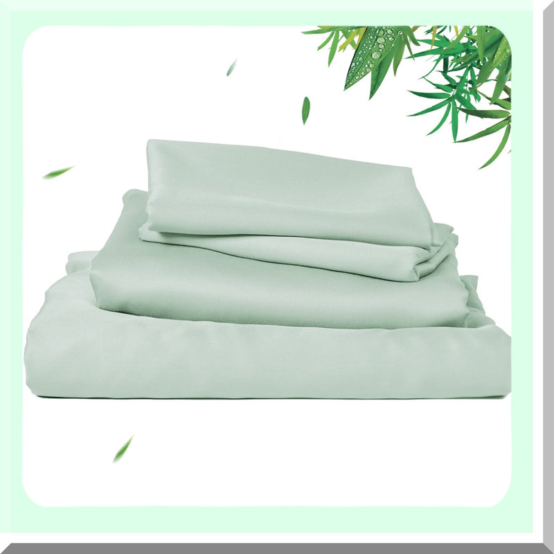 Cool Silky Soft Cooling Sheets Set - Luxury Breathable Bedding for Hot Sleepers, Deep Pocket with Pillowcase - Spring Summer Refresh