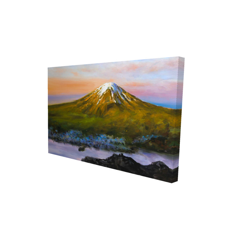 Paysage avec toile spirituelle du mont Fuji | Décoration intérieure