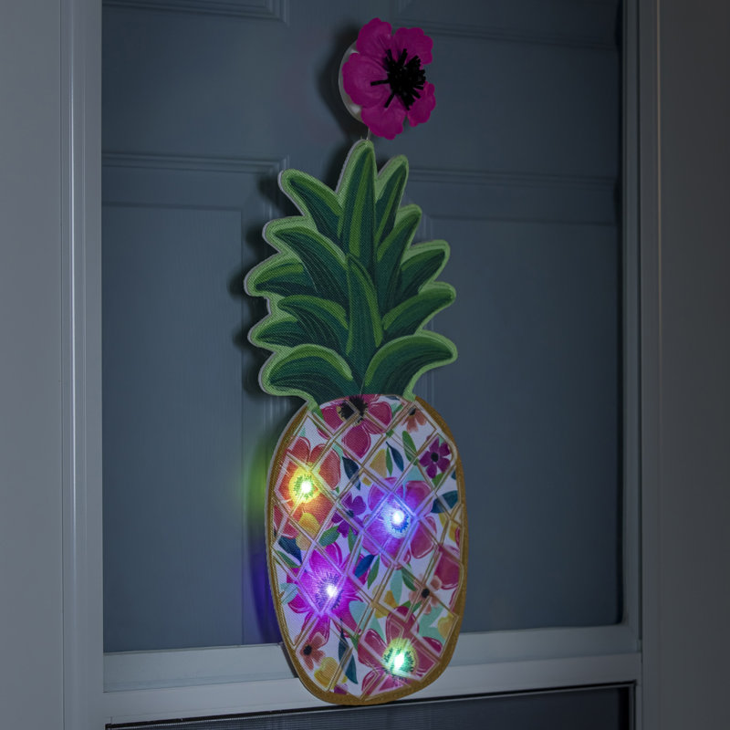Fenêtre Napa à motif d'ananas à DEL