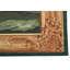 Hand-Knotted High-Quality Green and Red Area Rug