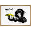 Singe Banksy avec banane-97558961-97558962