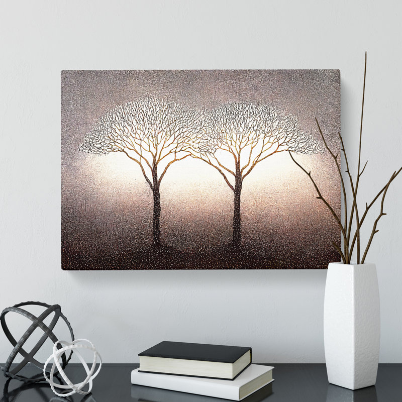 Dazzling Trees - Wrapped Canvas Print, 35cm H x 50cm W x 3cm D
