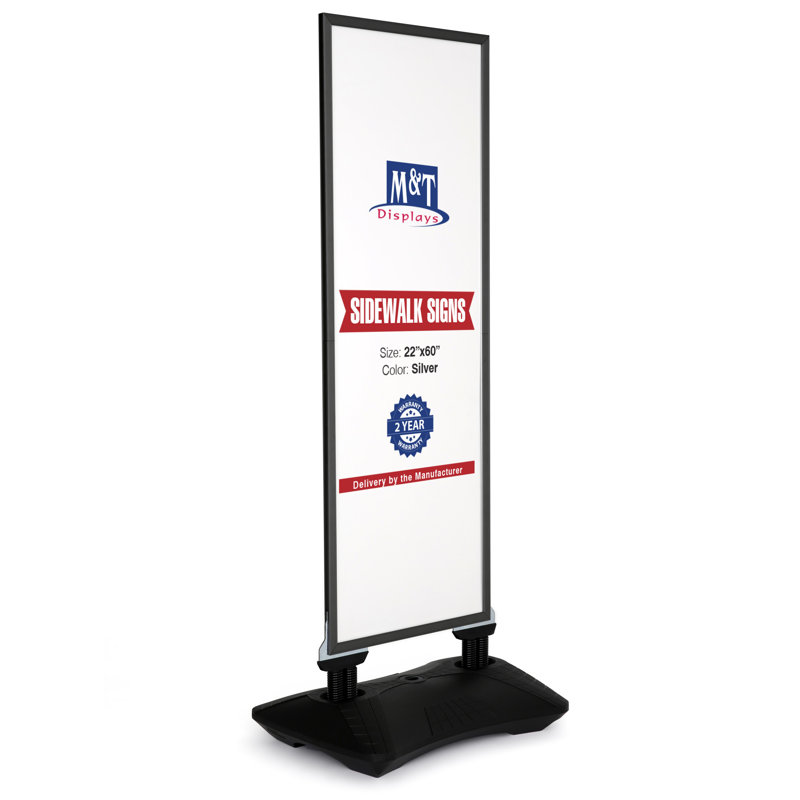 Porte-affiche d'extérieur Windpro, Noir