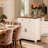 Wood-Grain Top Farmhouse Barn-Door Storage Cabinet, Coffee Bar Buffet Sideboard With Drawer For Kitchen & Living Room-1219262481