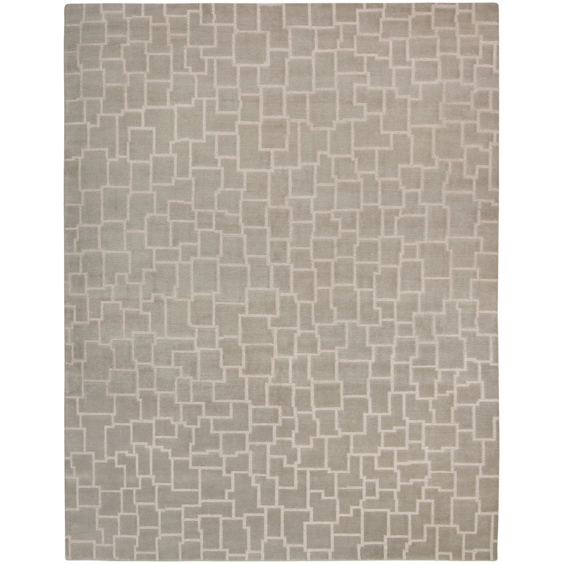 Tapis noué à la main Ritz Pistachio, Rectangle 8 pi x 10 pi
