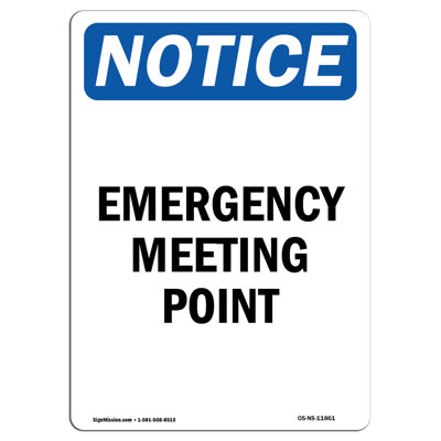 Emergency Meeting Point Sign