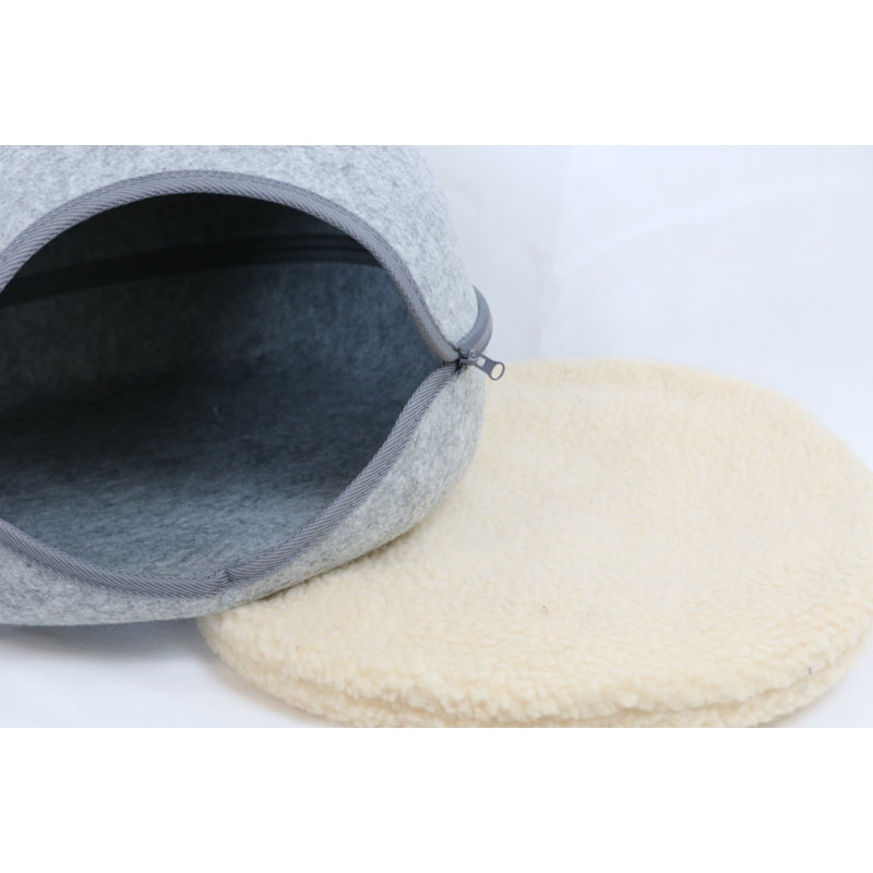 Jerald Nest Pet Bed, Dove Grey
