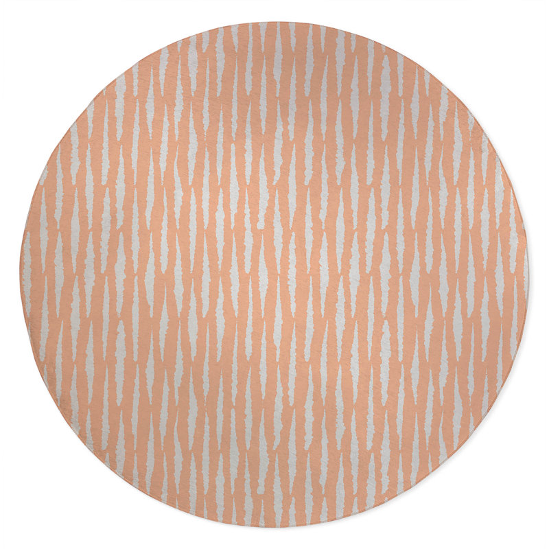 Scar Play Non-Slip Outdoor Rug, Round 5'