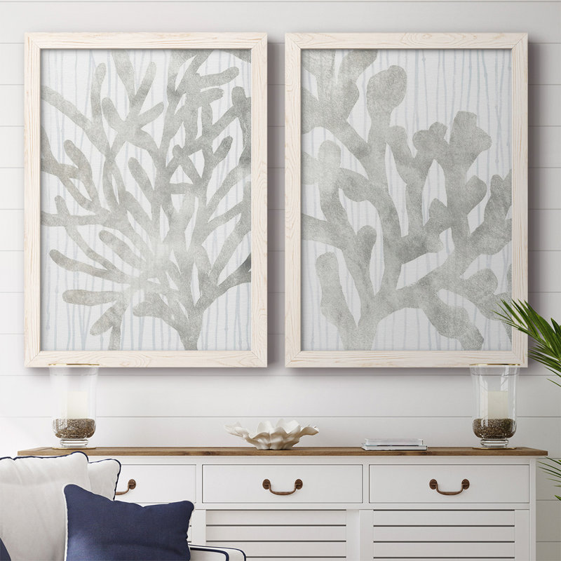 Toile encadrée Quiet Coral III-Premium - prête à être accrochée