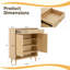 Multi-Functional Shoe Storage Cabinet with Rattan Doors and Drawers-1145447444