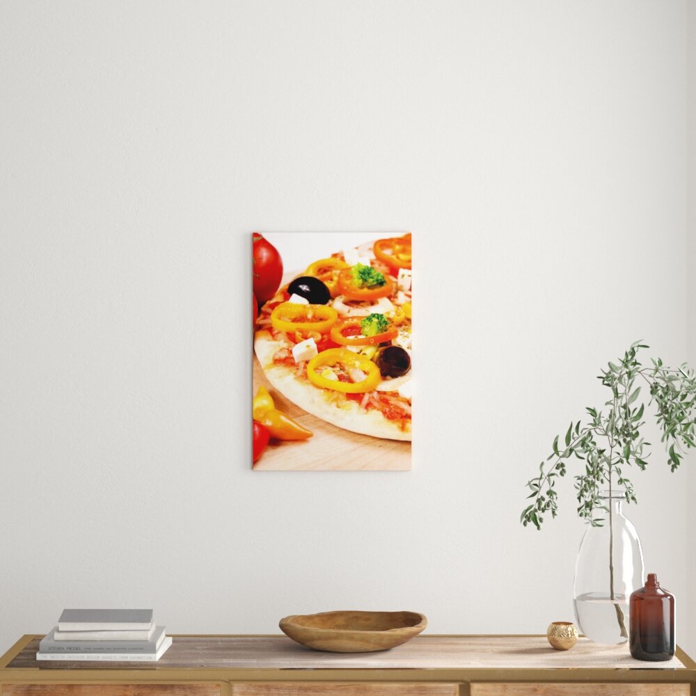 Leinwandbild Pizza aus Italien, Fotodruck