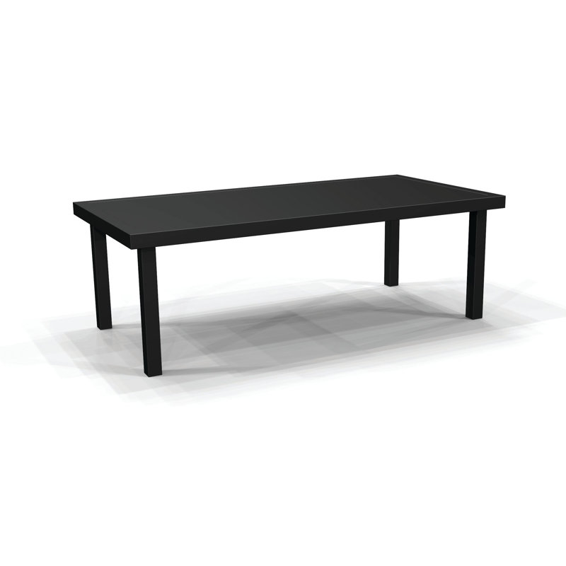 Solid Top Tables Outdoor Coffee Table, Antique Bisque/Beige