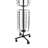 Alyha 17.7'' W Metal Shelving Unit with Wheels