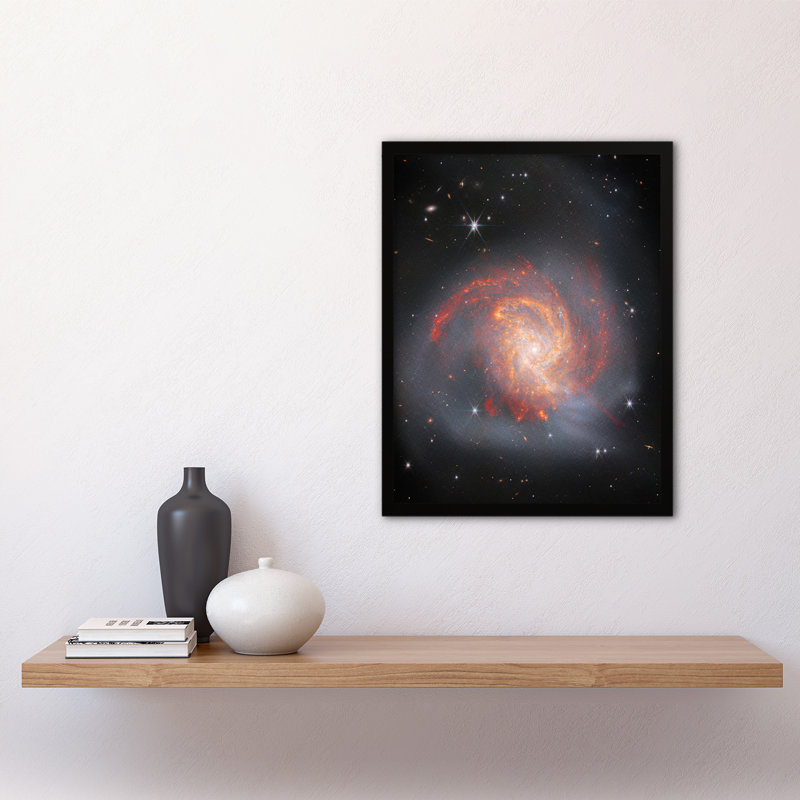 NASA James Webb Space Telescope Clash Of The Titans NGC 3256 - Single Picture Frame Print