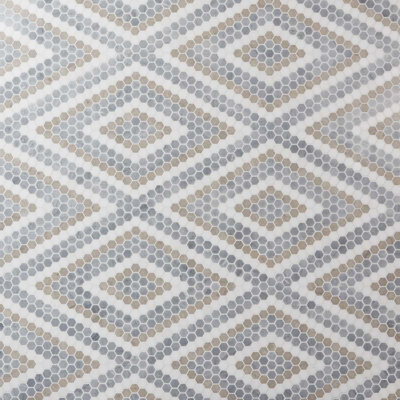 Juno 1" Diamond Hexagon Polished Marble Mosaic