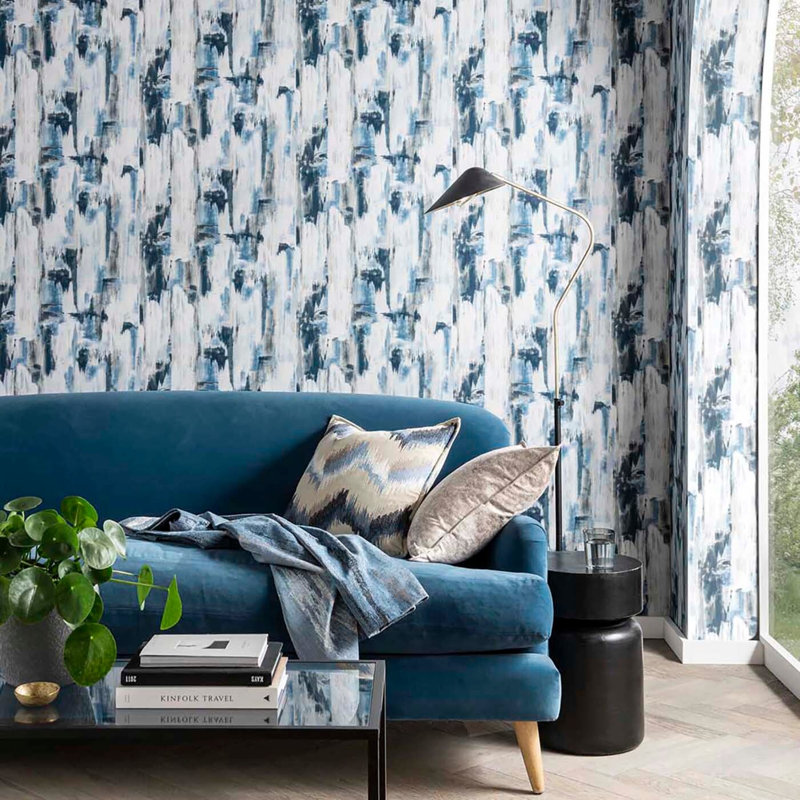 Vivido Lagna Abstract Non-Woven Wallpaper Roll, Mineral