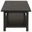 Distressed Wood Coffee Table with Shelf