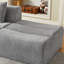 Surdimensionné compressé 3 places en gris, matériau chenille, sans assemblage, espace pour appartement, confortable, design polyvalent, éponge et ressorts ensachés, salon, utilisation instantanée-1595122068