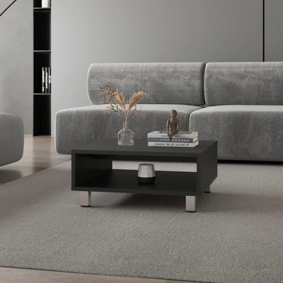 Table basse avec rangement ouvert, table de bout, table de bout