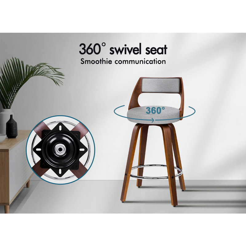Wisby Swivel Upholstered Counter Stool