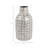 Mosaic Capiz Vase With Checkered Pattern For Home Decor - Decorative Tall Flower Vase For Table Centerpiece Or Shlef Accent - Ivory & Gray-1227541509