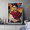 Peintre mexicain Frida Kahlo, peinture colorée graffiti et art de rue Pop Art moderne urbain multicolore sur toile
