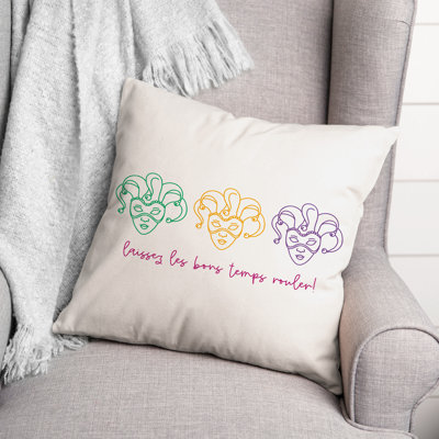 Housse et insert de coussin Masks Laissez Les Bons Temps Rouler